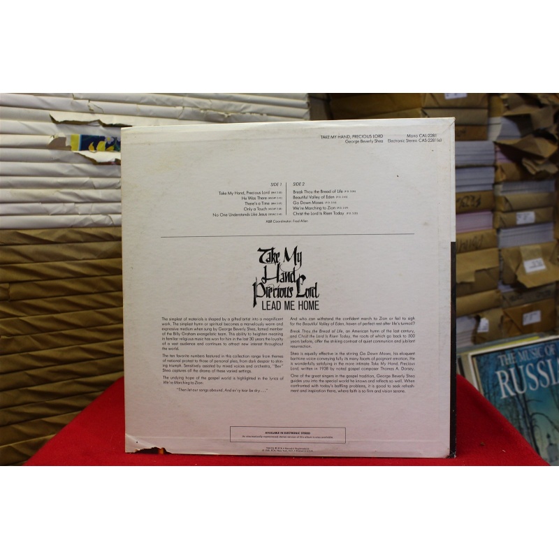 George Beverly Shea Take My Hand Precious Lord CAS-2281 Vinyl Vinyl 60-056