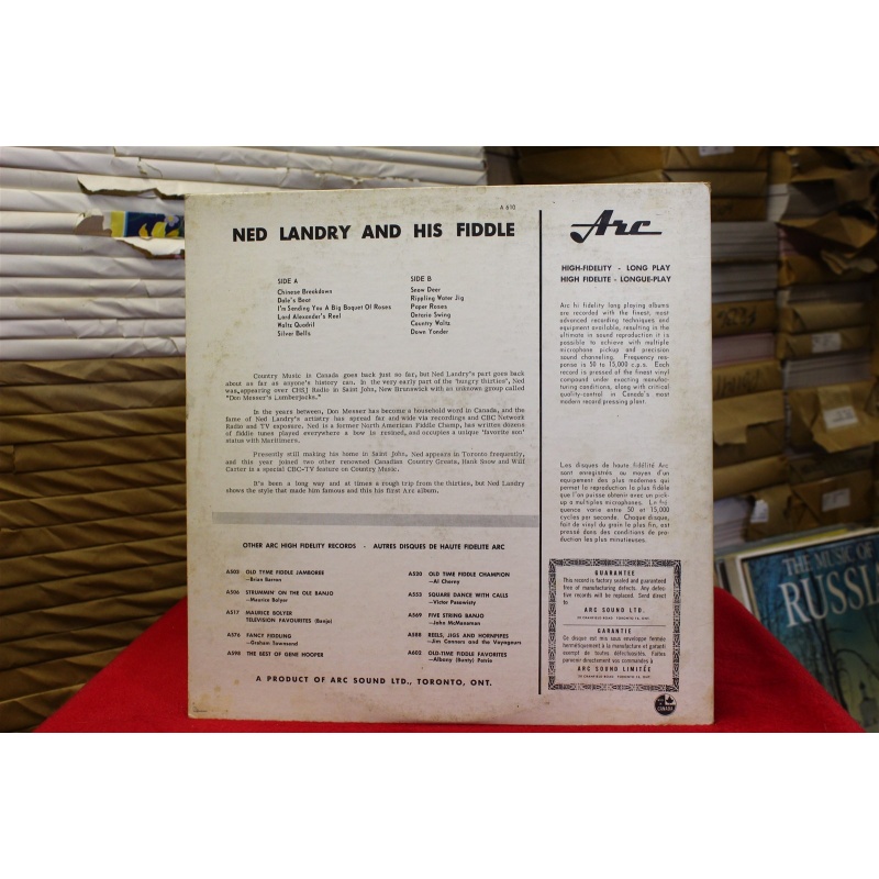 Ned Landry Ned Landry And His Fiddle A-610 Vinyl Vinyl 60-070