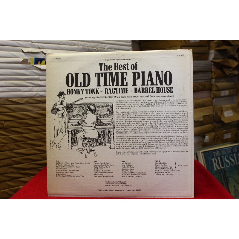 Rags Rafferty The Best Of Old Time Piano C 201 Vinyl Vinyl 60-071