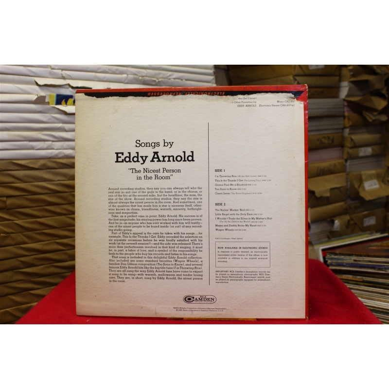 Eddy Arnold Im Throwing Rice (At The Girl I Love) CAL 897 Vinyl Vinyl 61-001