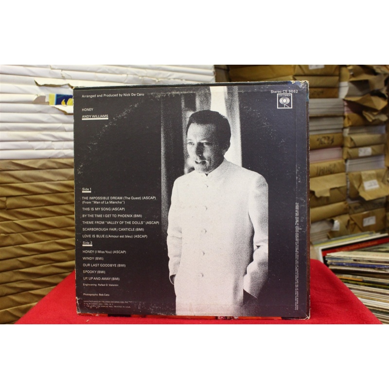 Andy Williams Honey CS 9662 Vinyl Vinyl 61-003