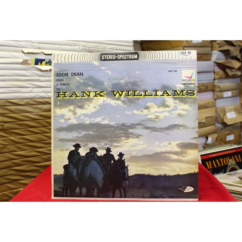 Eddie Dean Eddie Dean Sings A Tribute To Hank Williams SDLP 89 Vinyl Vinyl 61-02