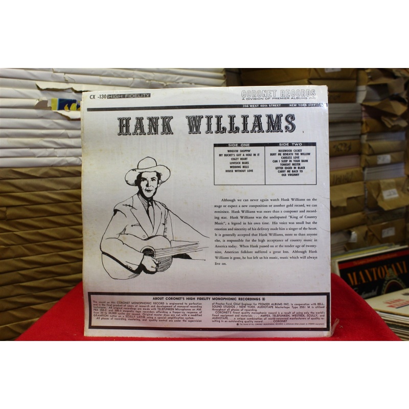 Slim Boyd A Tribute To Hank Williams Vol. 2 CX-130 Vinyl Vinyl 61-026