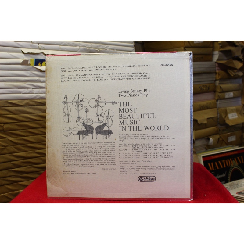 Living Strings Living Strings Plus Two Pianos Play The Most Beautiful Music In T