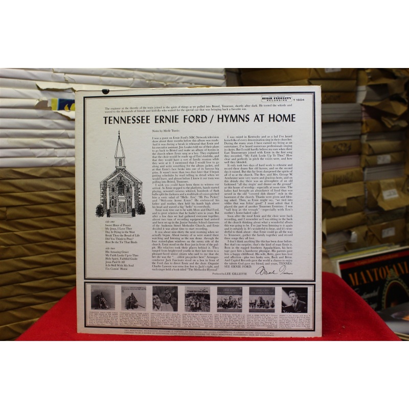 Tennessee Ernie Ford Hymns At Home T 1604 Vinyl Vinyl 61-036