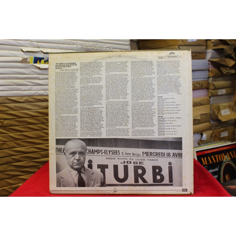 José Iturbi; Frédéric Chopin Iturbi Plays Favorite Chopin S-60186 Vinyl Vinyl 61