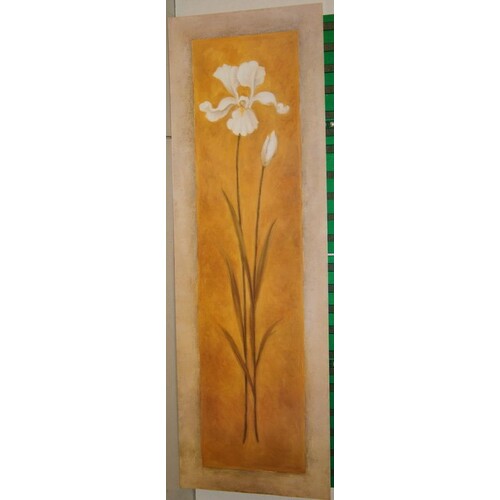 (12 x 36) Art Print DL0744 DEBRA LAKE White Iris