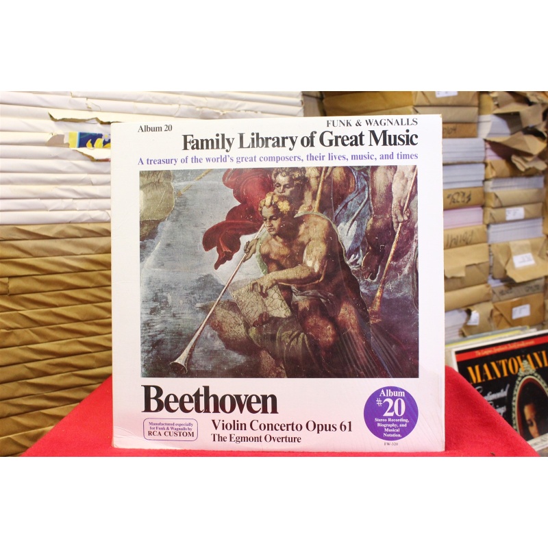 Ludwig van Beethoven Violin Concerto Opus 61/The Egmont Overture- Funk & Wagnall