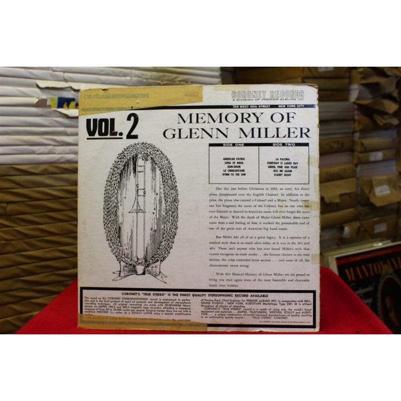 The Tex Morgan Orchestra The Second Solid Album Of Glenn Miller CXS-172 Vinyl Vi