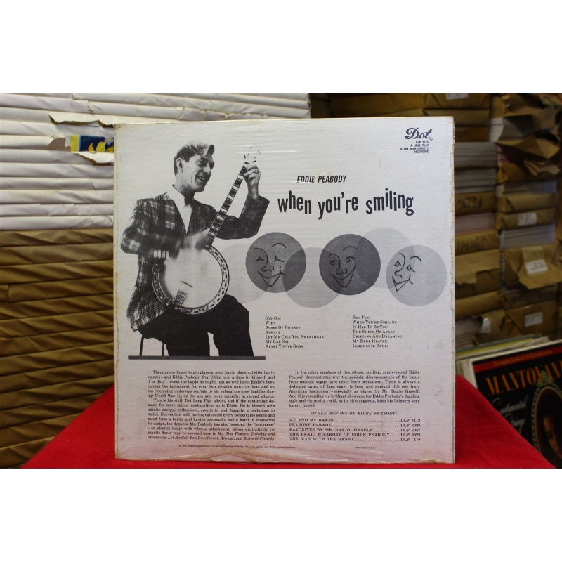 Eddie Peabody When Youre Smiling DLP-3155 Vinyl Vinyl 61-079
