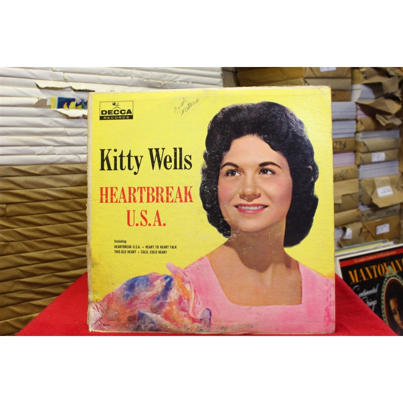 Kitty Wells Heartbreak U.S.A. DL 4141 Vinyl Vinyl 61-081