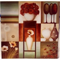 (20 x 20) Art Print LA16003 Lisa Audit - Floral Montage II