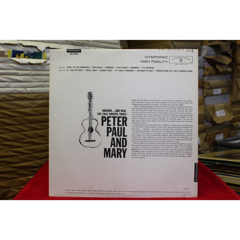 Peter, Paul & Mary Peter, Paul And Mary W 1449 Vinyl 62-008