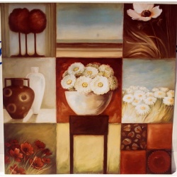 (20 x 20) Art Print LA16002 Lisa Audit Floral Montage I