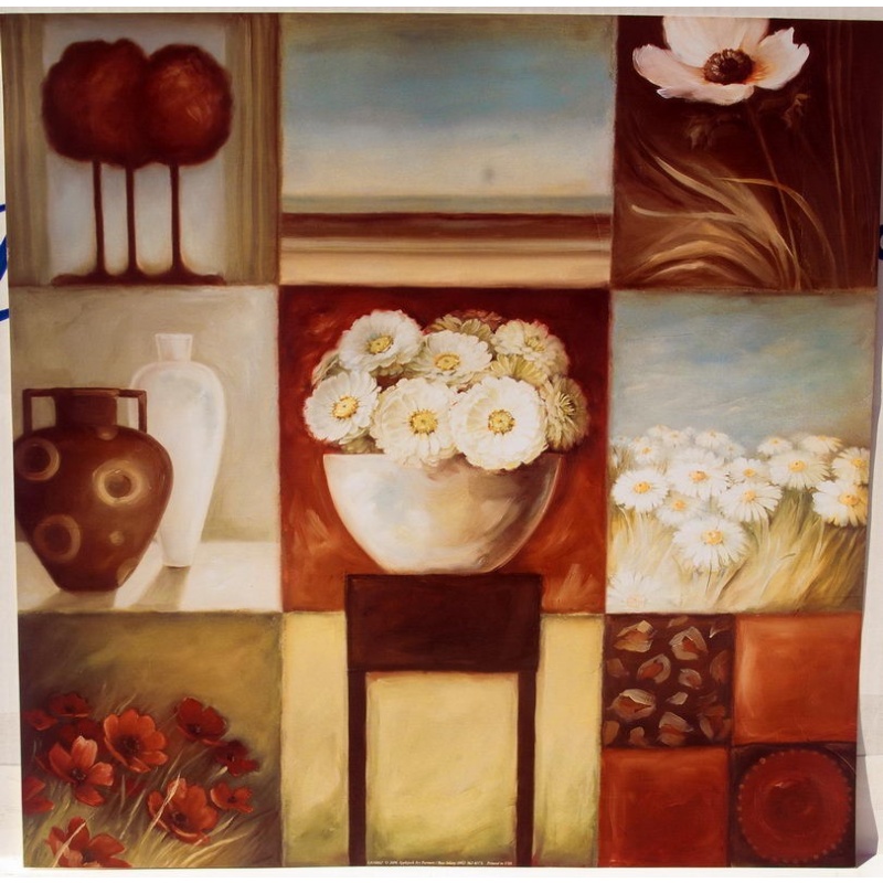 (20 x 20) Art Print LA16002 Lisa Audit Floral Montage I