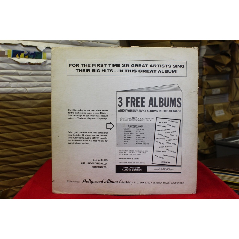 Various 25 Great Country Artists Singing Their Original Hits LP-711 Vinyl 62-017