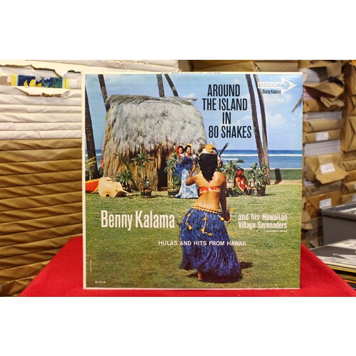 Ben Kalama; Hawaiian Village Serenaders Around The Island In 80 Shakes DL 4310 V