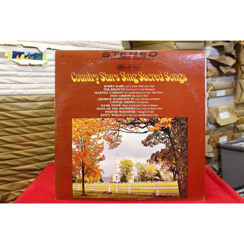 Various Country Stars Sing Sacred Songs CAS-2136(e) Vinyl 62-085