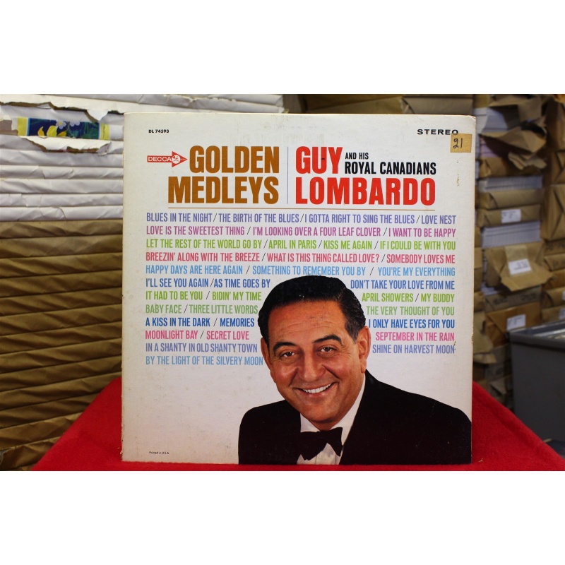 Guy Lombardo And His Royal Canadians Golden Medleys DL 74593 Vinyl 62-091
