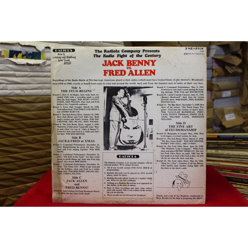 Jack Benny; Fred Allen The Radio Fight Of The Century (Jack Benny Vs Fred Allen)