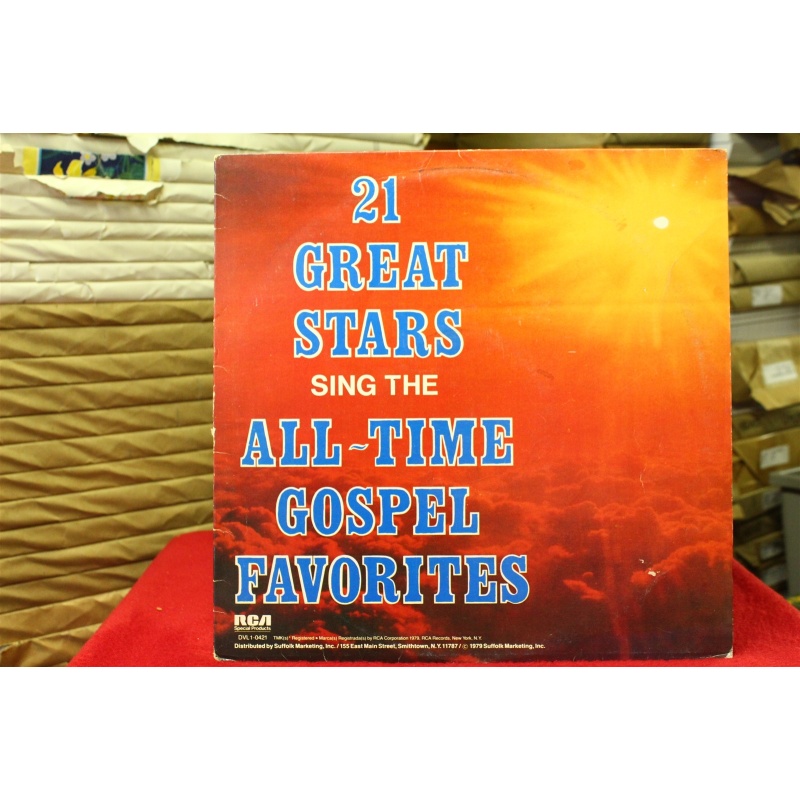Various 21 Great Stars Sing The All-Time Gospel Favorites DVL 1-0421 Vinyl 63-03