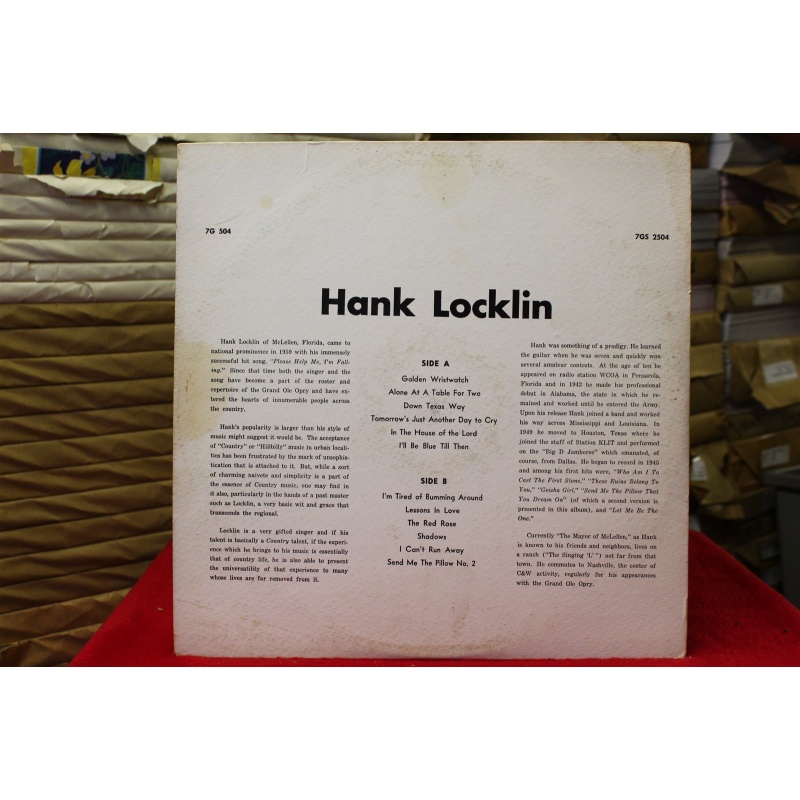 Hank Locklin Hank Locklin 7GS-2504 Vinyl 63-054