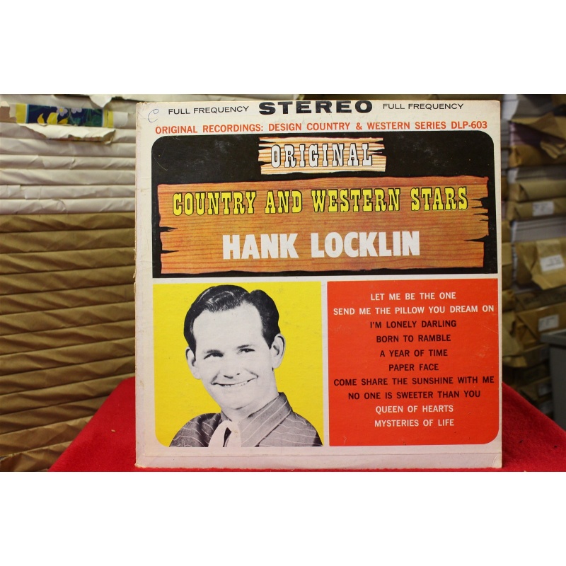 Hank Locklin Original Country And Western Stars Hank Locklin DLP-603 Vinyl 63-05