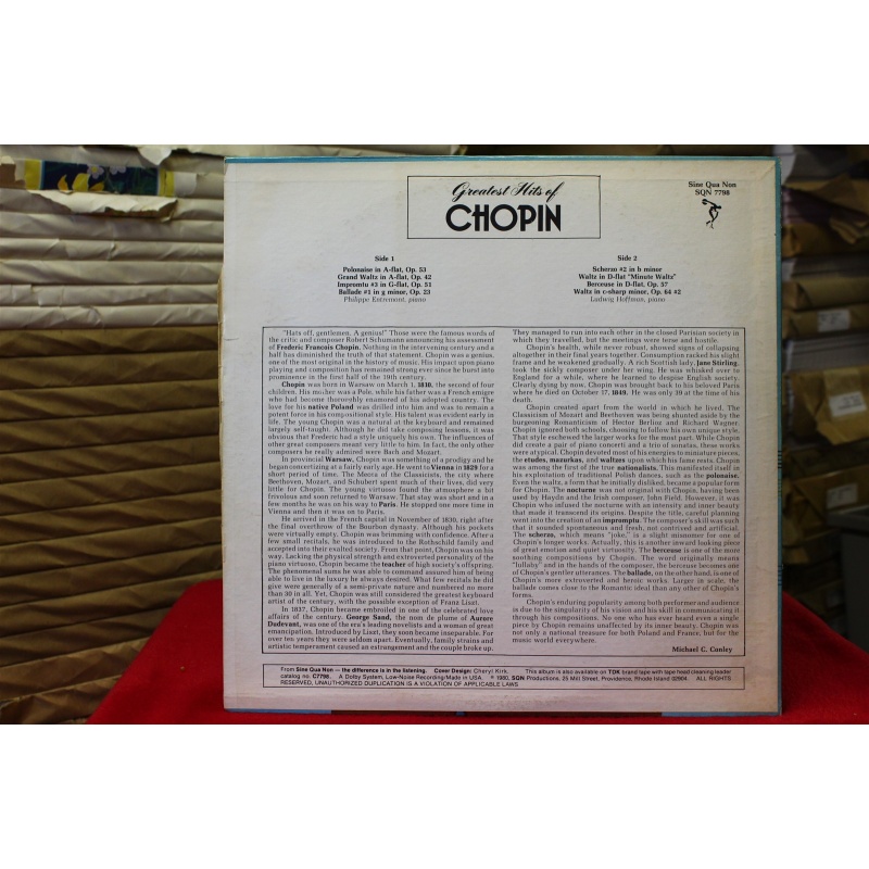 Unknown Artist Greatest Hits Of Chopin SQN 7798 Vinyl 63-080