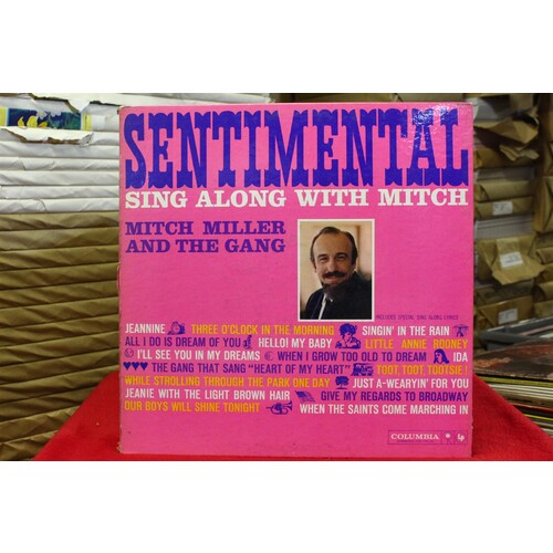 Mitch Miller And The Gang Sentimental Sing Along With Mitch CL 1457 Vinyl 64-006