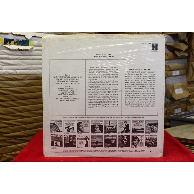 Mahalia Jackson Youll Never Walk Alone HS 11279 Vinyl 64-011