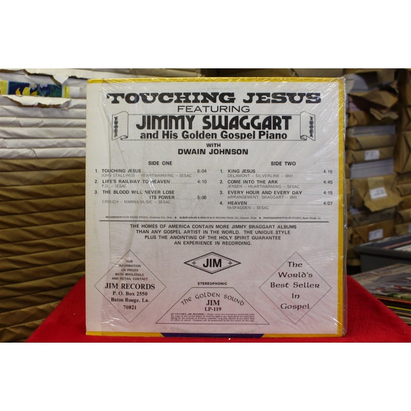 Jimmy Swaggart; Dwain Johnson Touching Jesus LP-119 Vinyl 64-013