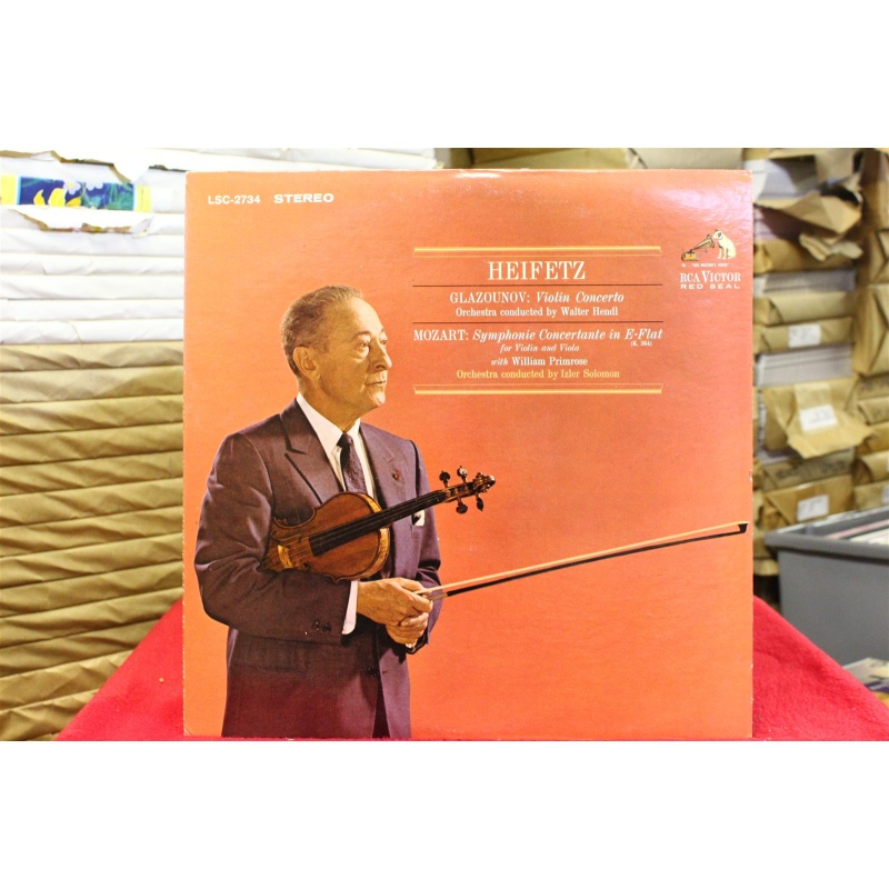 Alexander Glazunov; Wolfgang Amadeus Mozart; Jascha Heifetz; Walter Hendl; Willi