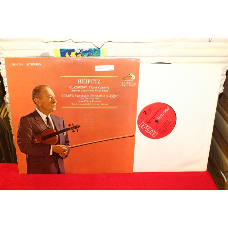 Alexander Glazunov; Wolfgang Amadeus Mozart; Jascha Heifetz; Walter Hendl; Willi