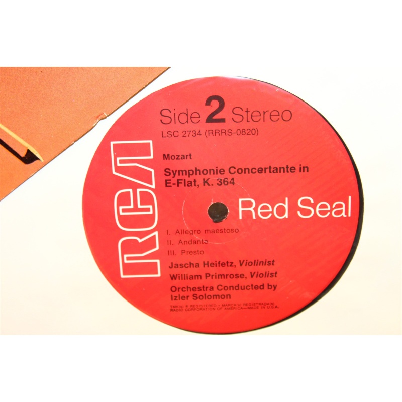 Alexander Glazunov; Wolfgang Amadeus Mozart; Jascha Heifetz; Walter Hendl; Willi