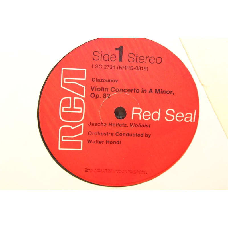 Alexander Glazunov; Wolfgang Amadeus Mozart; Jascha Heifetz; Walter Hendl; Willi