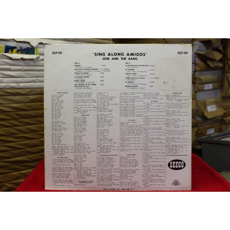 Jose And The Gang Sing Along Cantemos Juntos Amigos CELP-464 Vinyl 64-043