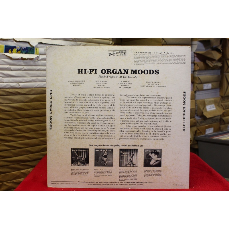 Frank Wrightson Hi Fi Organ Moods MSLP 5015 Vinyl 64-051