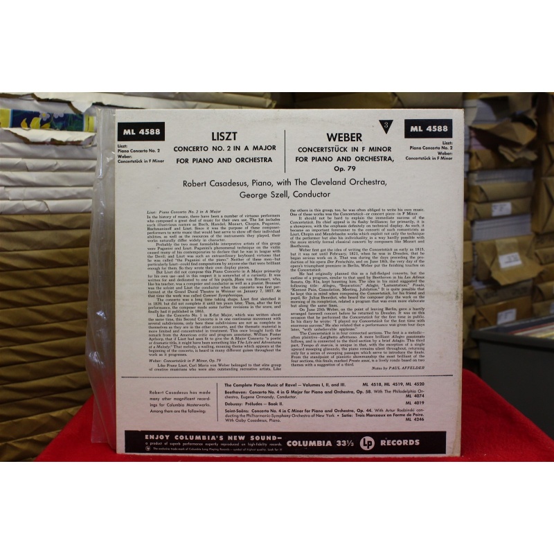 Robert Casadesus; George Szell; The Cleveland Orchestra Liszt: Concerto No. 2 In