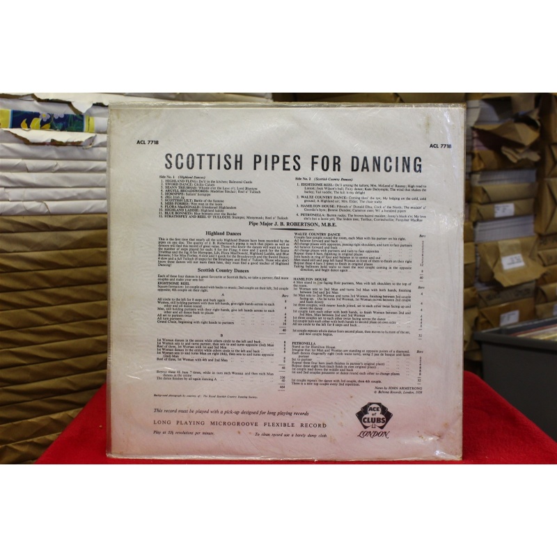J.B. Robertson Scottish Pipes For Dancing ACL 7718 Vinyl 64-064