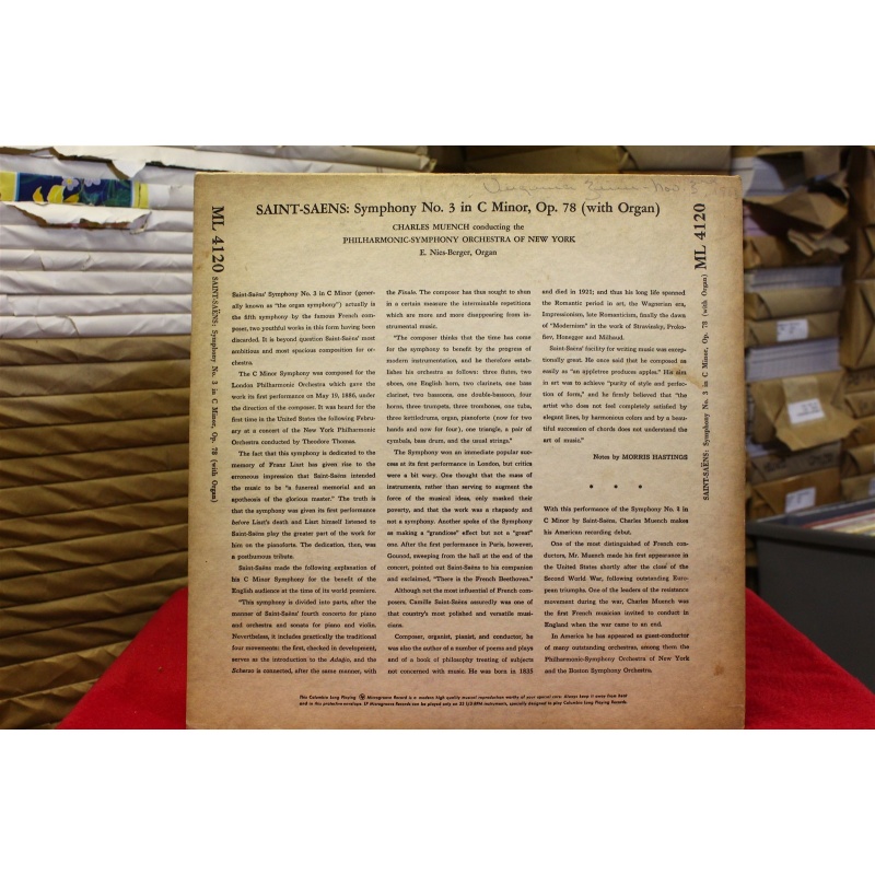 Camille Saint-Saëns; Charles Munch; The New York Philharmonic Orchestra; Edouard