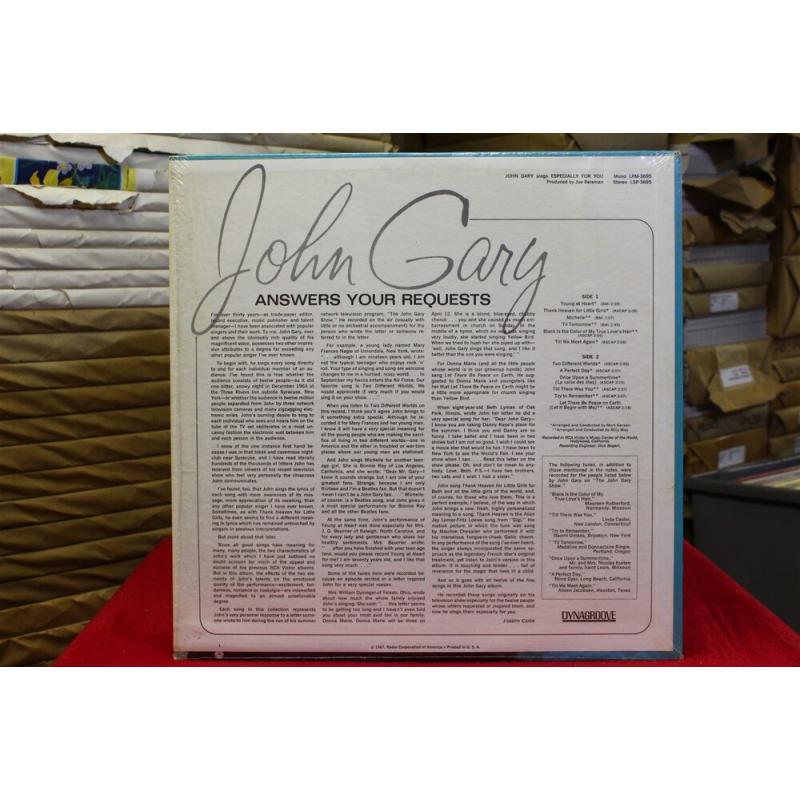 John Gary Sings Especially For You LPM-3695 Vinyl 64-088