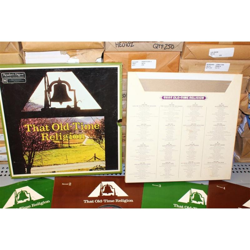 That Old-Time Religion - 8 Record Box Set VARIOUS  Vinyl 65-002