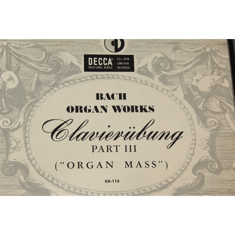 Bach Clavierubung Pt III 3 LP BOX WALCHA DX 115 Vinyl 65-008