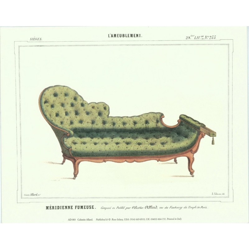 (8 x 10) Art Print AD003 Celestin Allard Printed in Italy