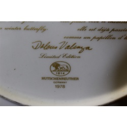 15.5 x 15.5 Framed Collector Plate 1978 Germany Princess Snowflake