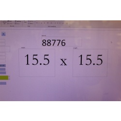 15.5 x 15.5 Framed Collector Plate 1978 Germany Princess Snowflake