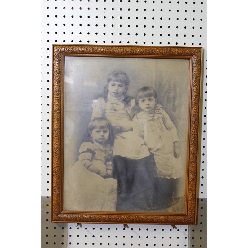 18.5 x 22.5 Very Early Framed Portrait