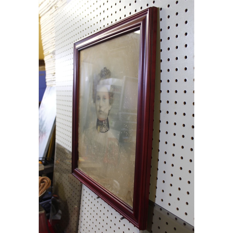 19.25 x 23.25 Very Early Framed Portrait