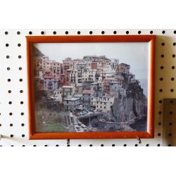 10.75 x 8.75 Framed Photo of unknown Seaside City
