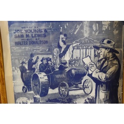 13.5 x 16.5 Framed Sheet Music Cover How Ya Gonna Keep Em Down on the Farm